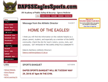 Tablet Screenshot of dapsseaglessports.com